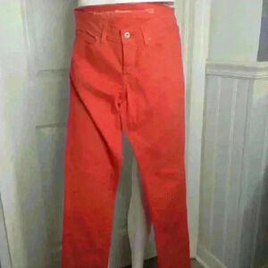 Levi's; 28 Demi Curve Jeans.  Modern Rise/Skinny/Riveted.  Leather patch small E